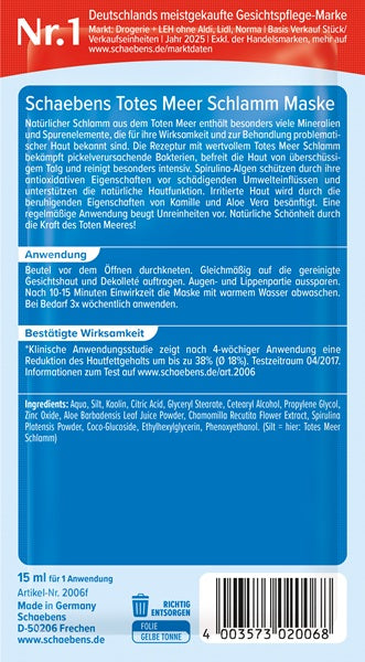 Schaebens Totes Meer Schlamm Maske 15 ml