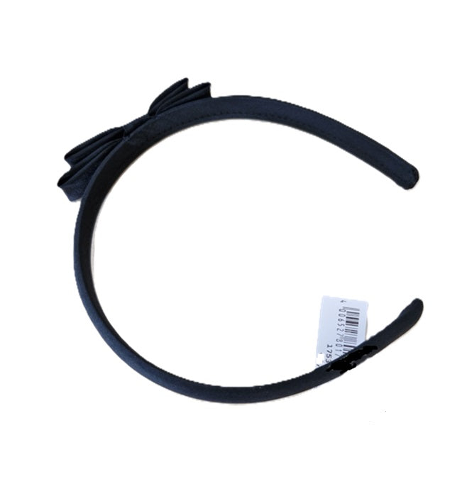 Solida Haarreif Stoff schwarz schmal mit Schleife