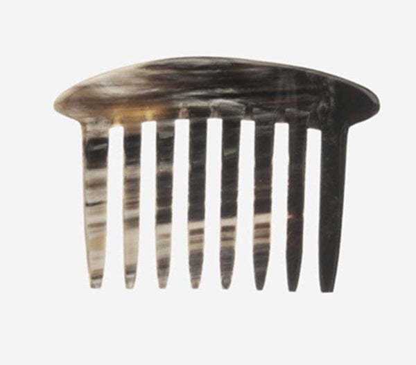 Kost Haarkamm aus Wasserbüffelhorn, 8 Zinken braun/schwarz gemustert Kost Kamm Gutes aus Deutschland