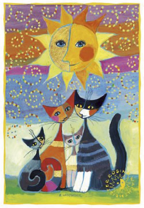 fridolin Kunst Klappkarte Rosina Wachtmeister "Momenti di felicita" Gutes-aus-Deutschland