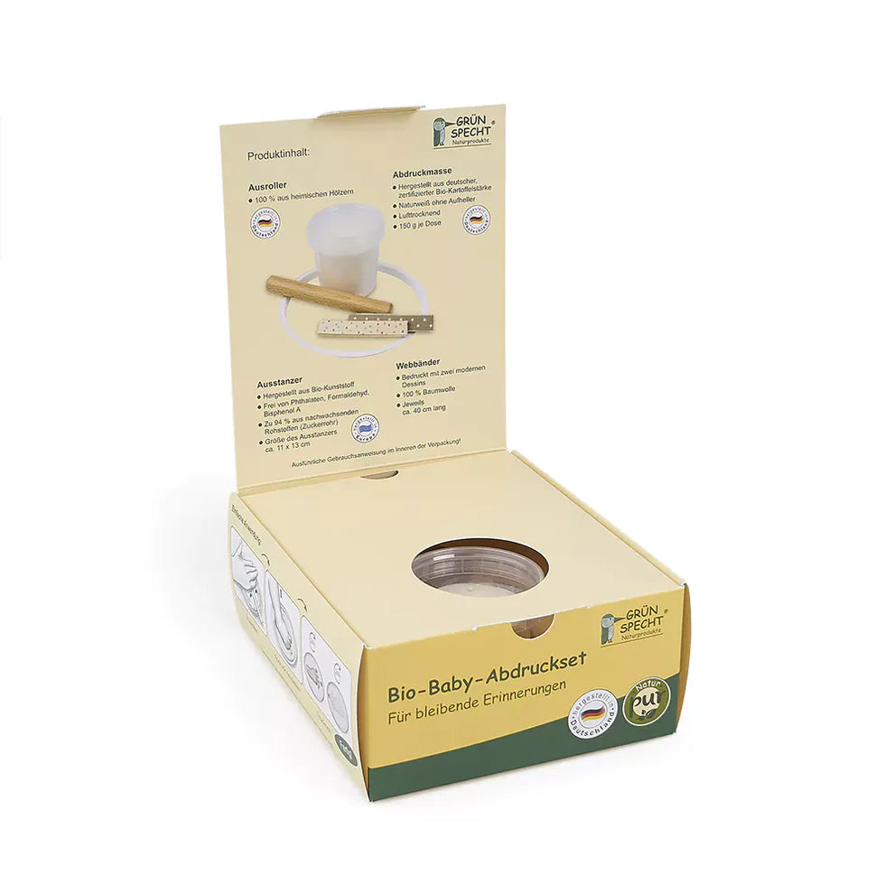 Grünspecht Bio-Baby-Abdruckset, 1 Dose