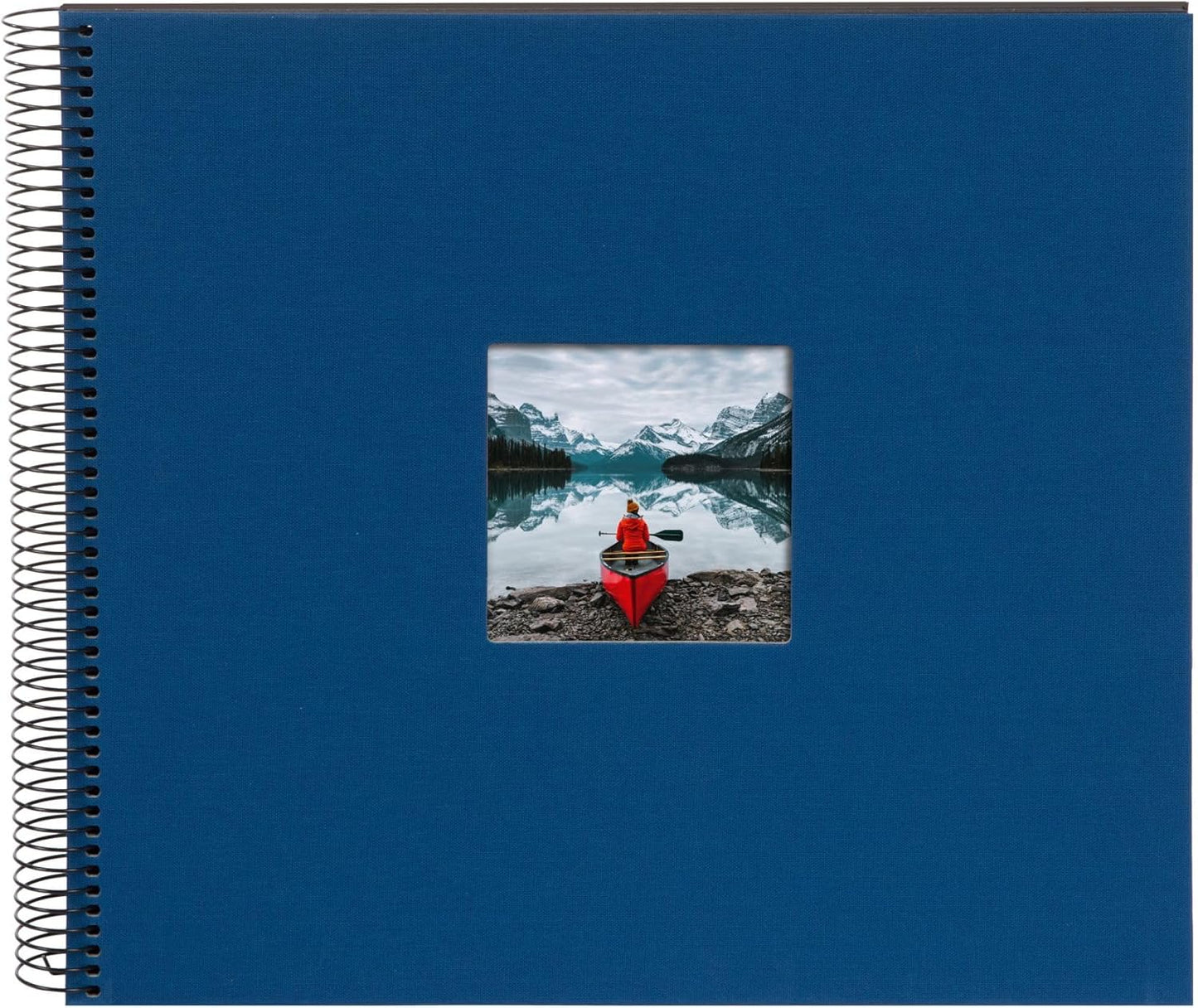 goldbuch Fotoalbum Bella Vista Spiralalbum Fenster, schwarze Seiten blau 3410 Gutes-aus-Deutschland