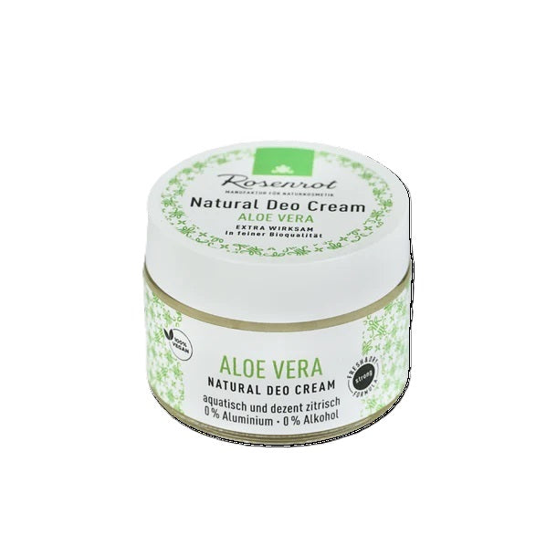 aloe vera creme ohne alkohol Rosenrot Natural Deo Creme