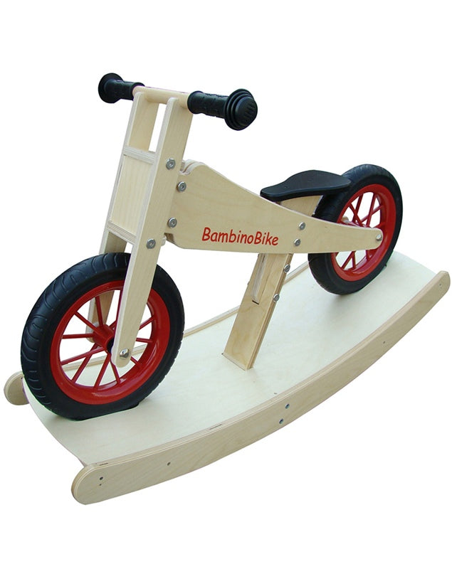 kinderfahrrad holz Bambino Bike Laufrad aus Holz inkl. Wippe – Gutes-aus-Deutschland