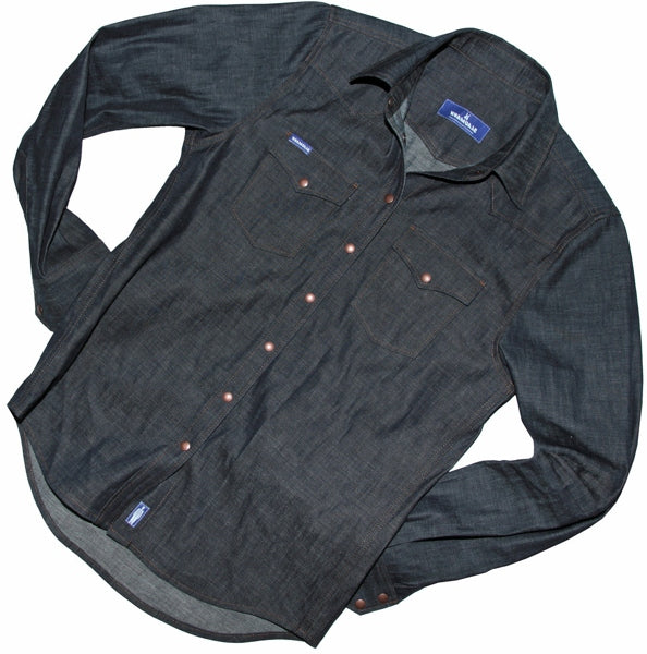 Blaumann klassisches Jeanshemd schmal, dunkel - size : L Farbe: blau