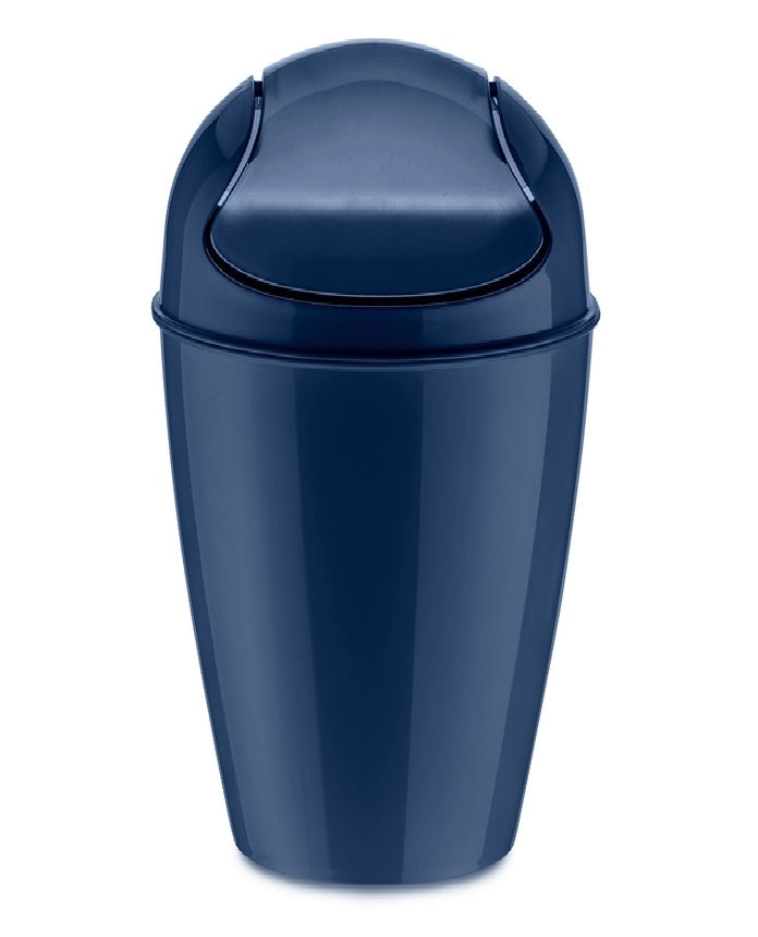 koziol Schwingdeckeleimer DEL 12l, M blue velvet koziol Gutes aus Deutschland