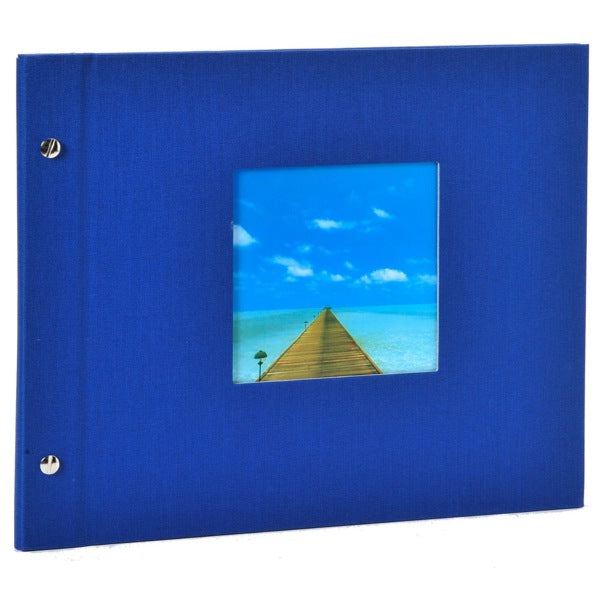 goldbuch Fotoalbum Bella Vista Schraubalbum, schwarze Seiten blau 3410 Gutes-aus-Deutschland