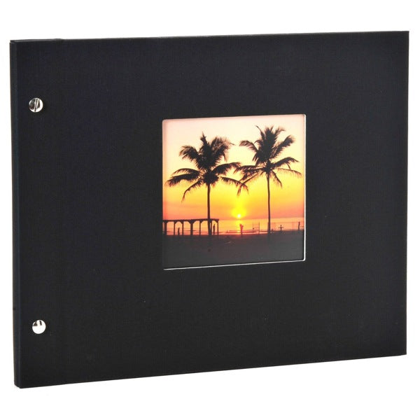goldbuch Fotoalbum Bella Vista Schraubalbum, schwarze Seiten schwarz 3410 Gutes-aus-Deutschland