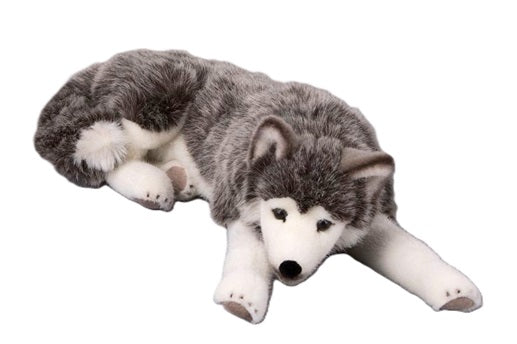 Kösener Plüschtier Husky liegend