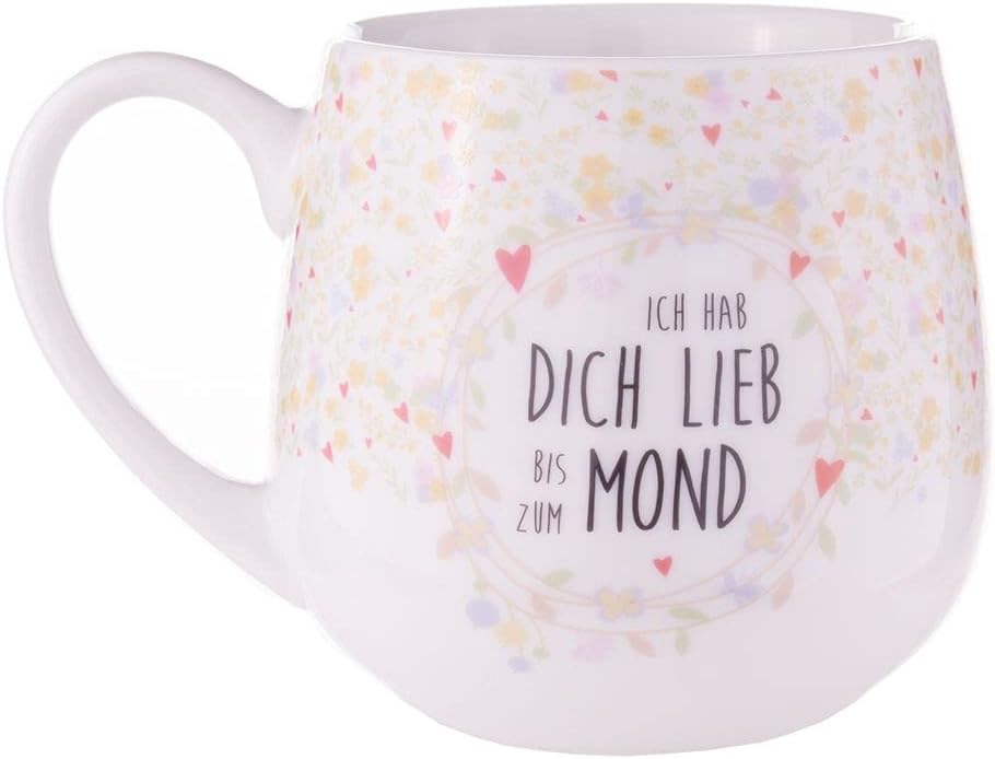 Könitz Kuschelbecher Ich hab Dich lieb bis zum Mond Könitz Porzellan Gutes aus Deutschland