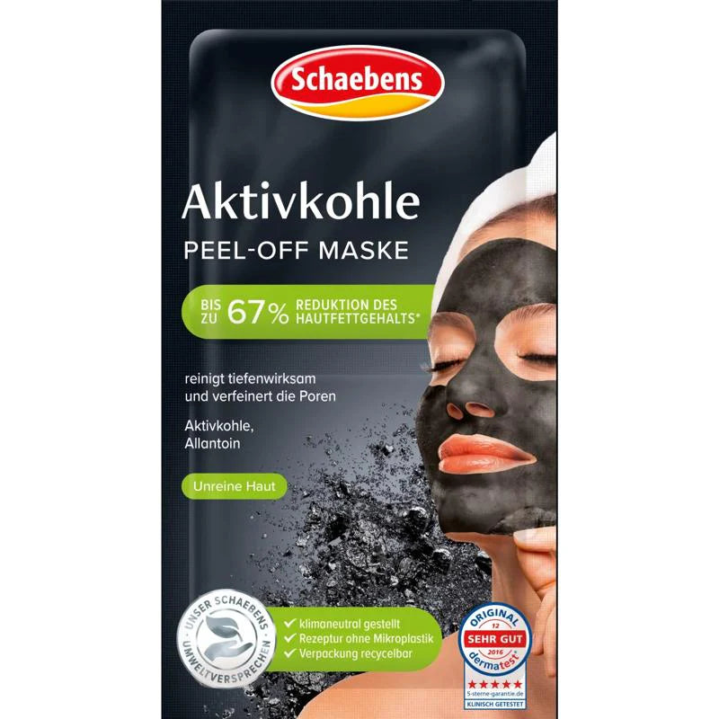 Schaebens Aktivkohle Peel-Off Maske 2x8ml Schaebens Gutes aus Deutschland