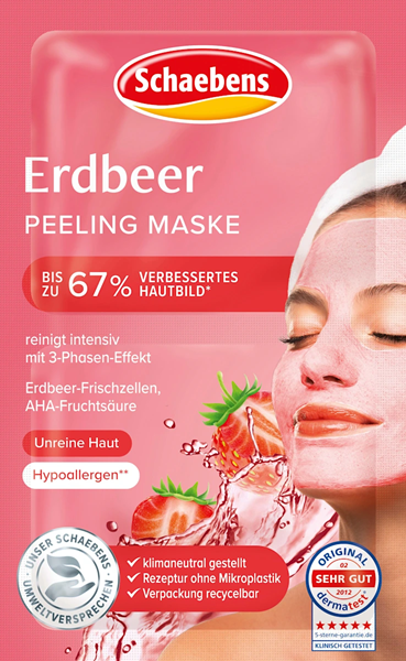 Schaebens Erdbeer Peeling 2 x 6 ml Schaebens Gutes aus Deutschland