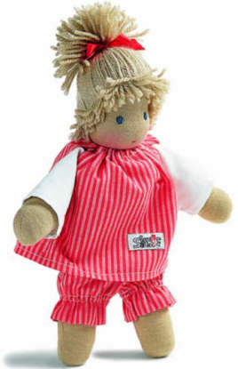 Schlenkerpuppe Schafwolle Lilli 28cm Kösener Spielzeug Manufaktur Gutes aus Deutschland