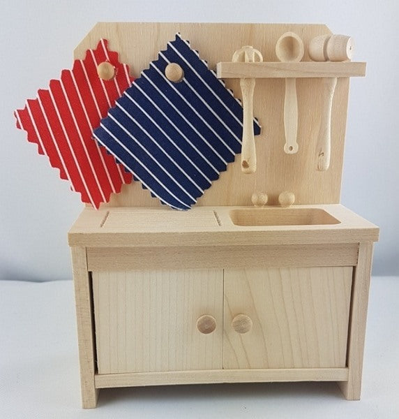 Rülke Holzspielwaren Küchenschrank mit Löffelbord Rülke Gutes aus Deutschland