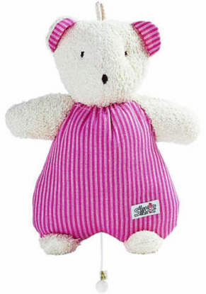 Silke Spieluhr Kuschel-Bärli rosa 23cm