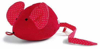 Silke Spieluhr Maus rot 20cm