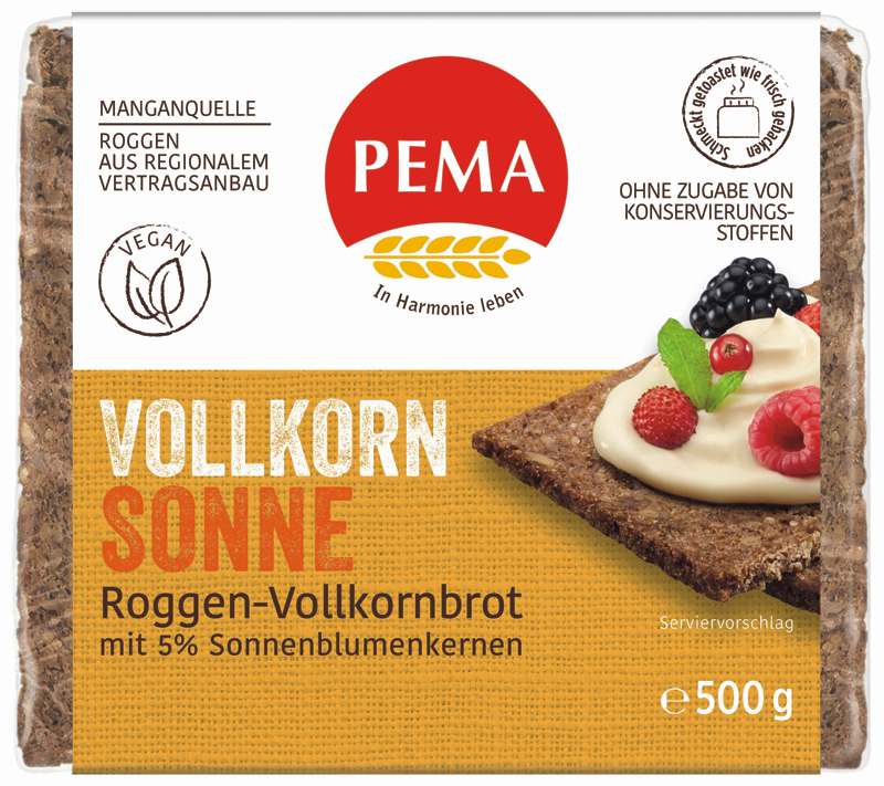 PEMA Vollkorn Sonne 3 kg PEMA Gutes aus Deutschland