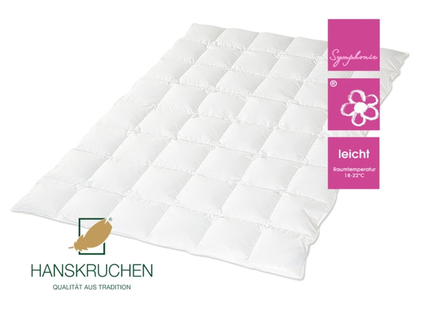 HANSKRUCHEN Daunendecke leicht weißemasurische Gänsedaunen