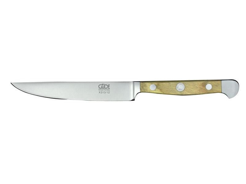 Franz Güde Solingen Serie ALPHA mit Olivenholzgriffen Steakmesser