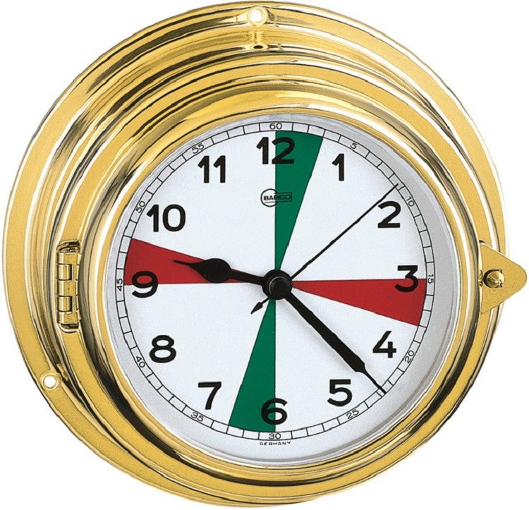 Barigo Serie YACHT Bullaugen-Quarz-Schiffsuhr mit Funksektoren
