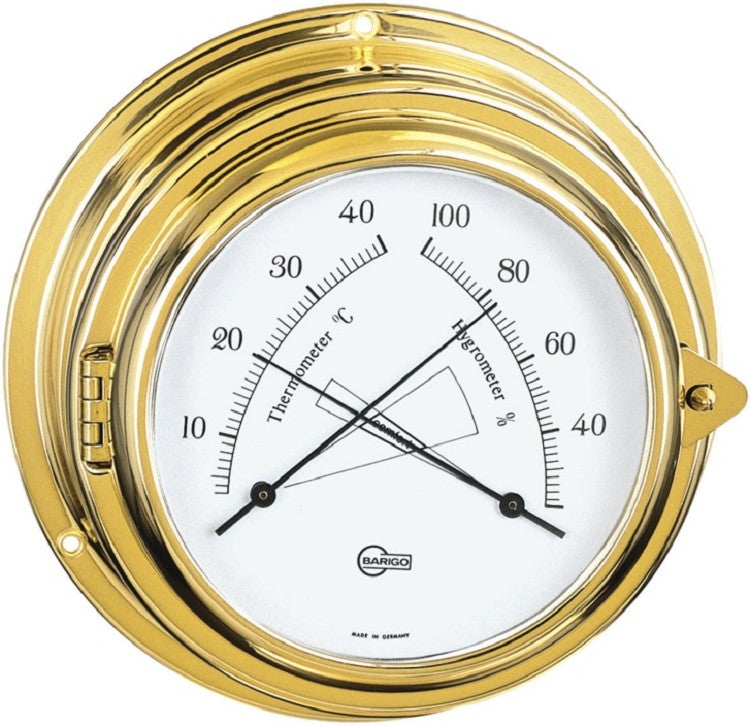 Barigo Serie YACHT Bullaugen-Schiffsthemometer und Hygrometer