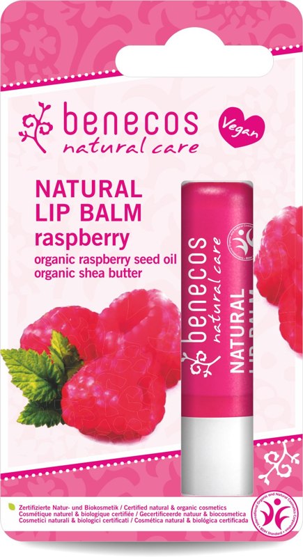 benecos Lipbalm Lippenpflege himbeer / raspberry cosmondial Gutes aus Deutschland