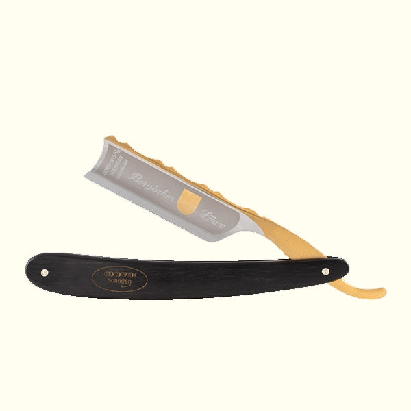 Dovo Rasiermesser 3 Bergischer Löwe, 24 Karat Gold Ornamente