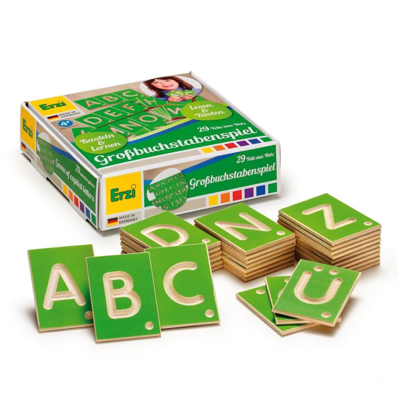 Erzi Lernspiel Großbuchstaben aus Holz Erzi GmbH Gutes aus Deutschland