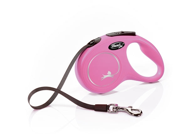 flexi New Classic Gurtleine 5m, pink bis 25 kg