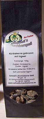 Kürbiskerne gebrannt mit Ingwer 100g Schnell Gutes aus Deutschland