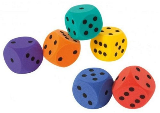 VOLLEY Schaumstoff Würfel, 7cm Kantenlänge