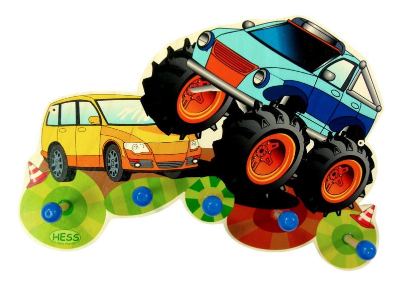 Hess Garderobe Monstertruck Hess Holzspielzeug Gutes aus Deutschland
