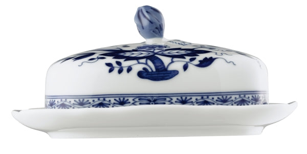 Hutschenreuther Porzellan Serie ZWIEBELMUSTER Butterdose mit Deckel