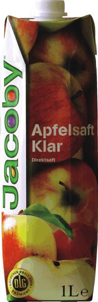Jacoby Apfelsaft 100% klar (6 x 1,0l)