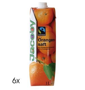 Jacoby Orangensaft Fairtrade (6 x 1,0l)