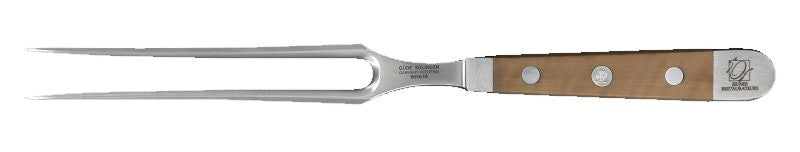 Franz Güde Solingen Serie ALPHA mit Birnenholzgriffen Fleischgabel