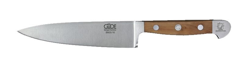 Franz Güde Solingen Serie ALPHA mit Birnenholzgriffen Kochmesser