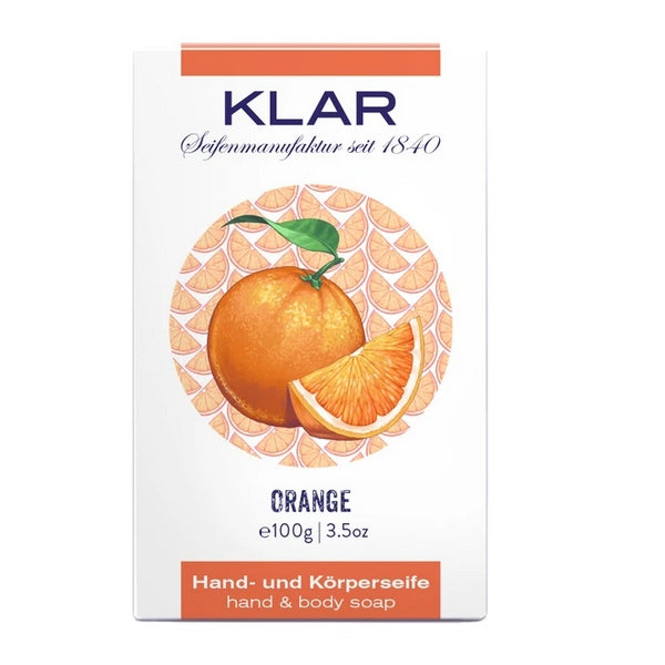 Klarseife Orange 100g palmölfrei Klarseifen Gutes aus Deutschland