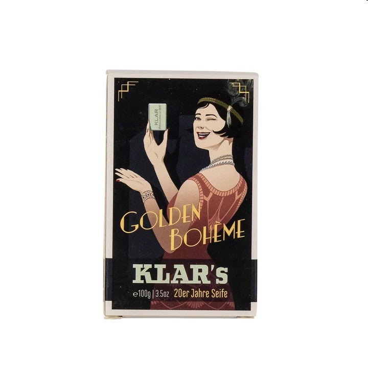 Klar`s Retroseife Golden Bohème, palmölfrei 100g