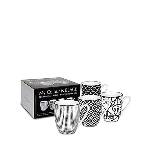 Waechtersbach 4er Geschenkset Becher - My Colour is Black!