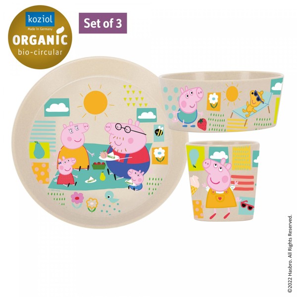 koziol Kinder-Geschirrset Peppa Pig, 3-tlg. koziol Gutes aus Deutschland