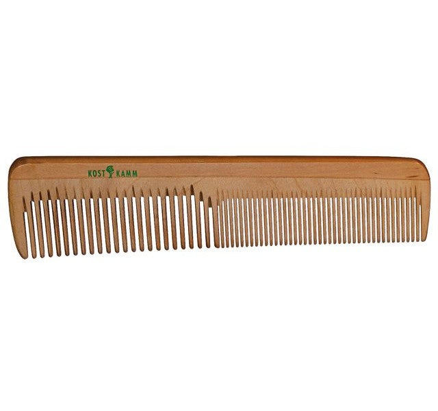Kost Frisierkamm natur, grob/fein 18cm braun Kost Kamm Gutes aus Deutschland