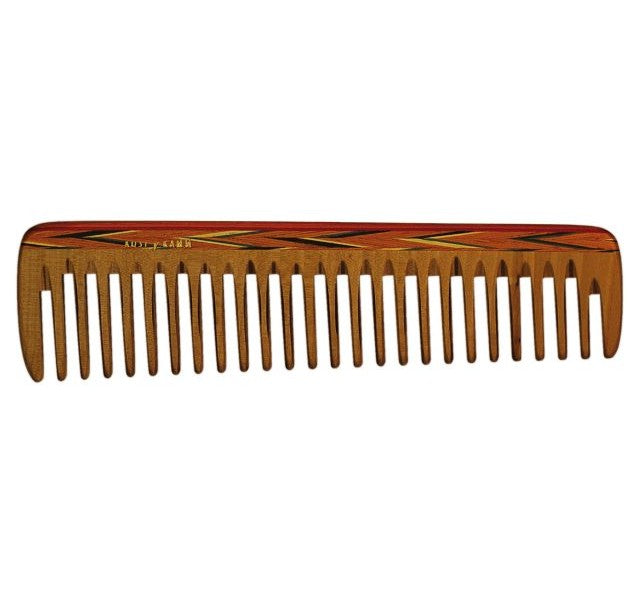 Kost Frisierkamm mit bunter Leiste, extra grob 19cm braun Kost Kamm Gutes aus Deutschland