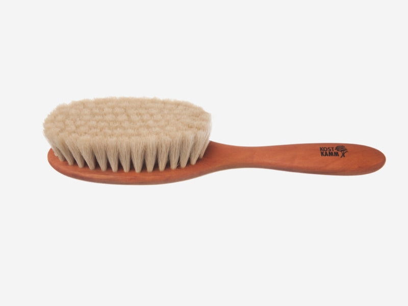 Kost Babybürste, Birnbaum, sehr weiches Ziegenhaar braun Kost Kamm Gutes aus Deutschland