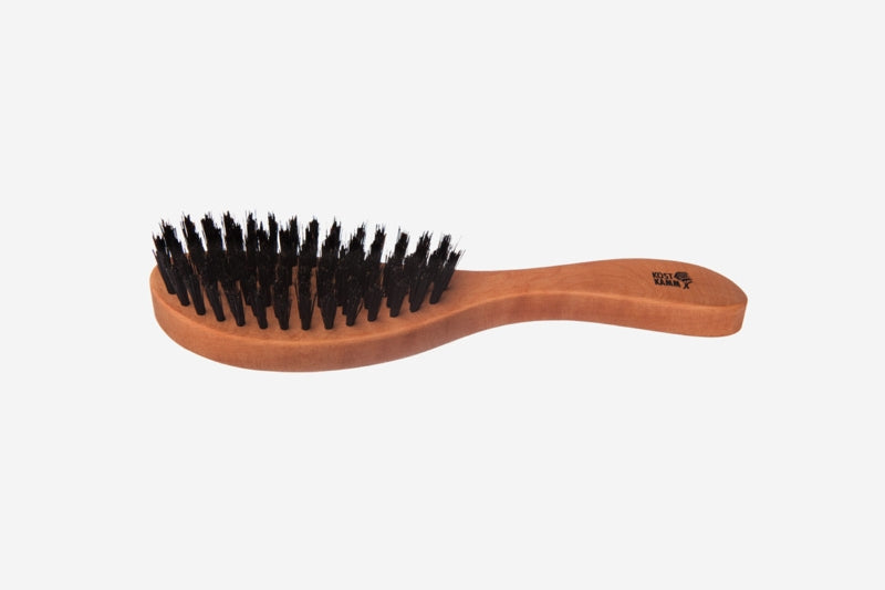 Kost Pflegebürste aus Birnbaum, weiche Wildschweinborste, 7-reihig braun Kost Kamm Gutes aus Deutschland