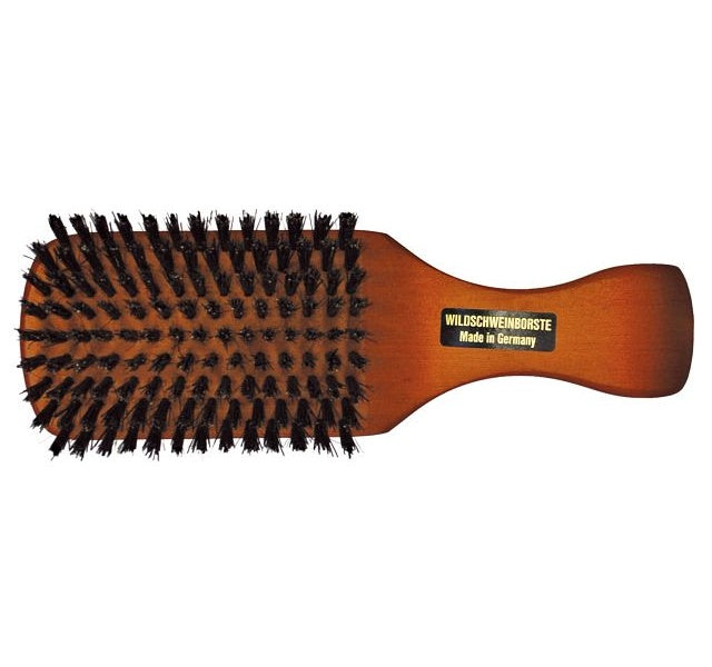 Kost Herrenbürste aus Birne, 9-reihig mit Wildschweinborsten braun Kost Kamm Gutes aus Deutschland