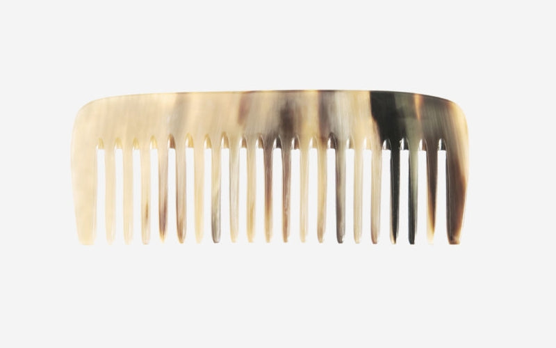 Kost Lockenkamm, Horn breit, 13,5cm braun