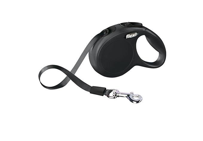 flexi New Classic Gurtleine XS 3m, schwarz bis 12 kg
