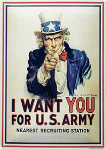 Nostalgic Art Blechschild I want you, 30 x 40 cm