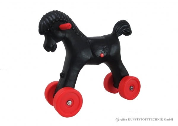 reifra Babyrutscher Pferd auf Rädern schwarz Reifra Gutes aus Deutschland